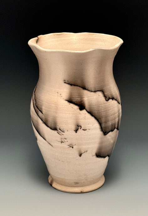 Raku Horsehair Vase