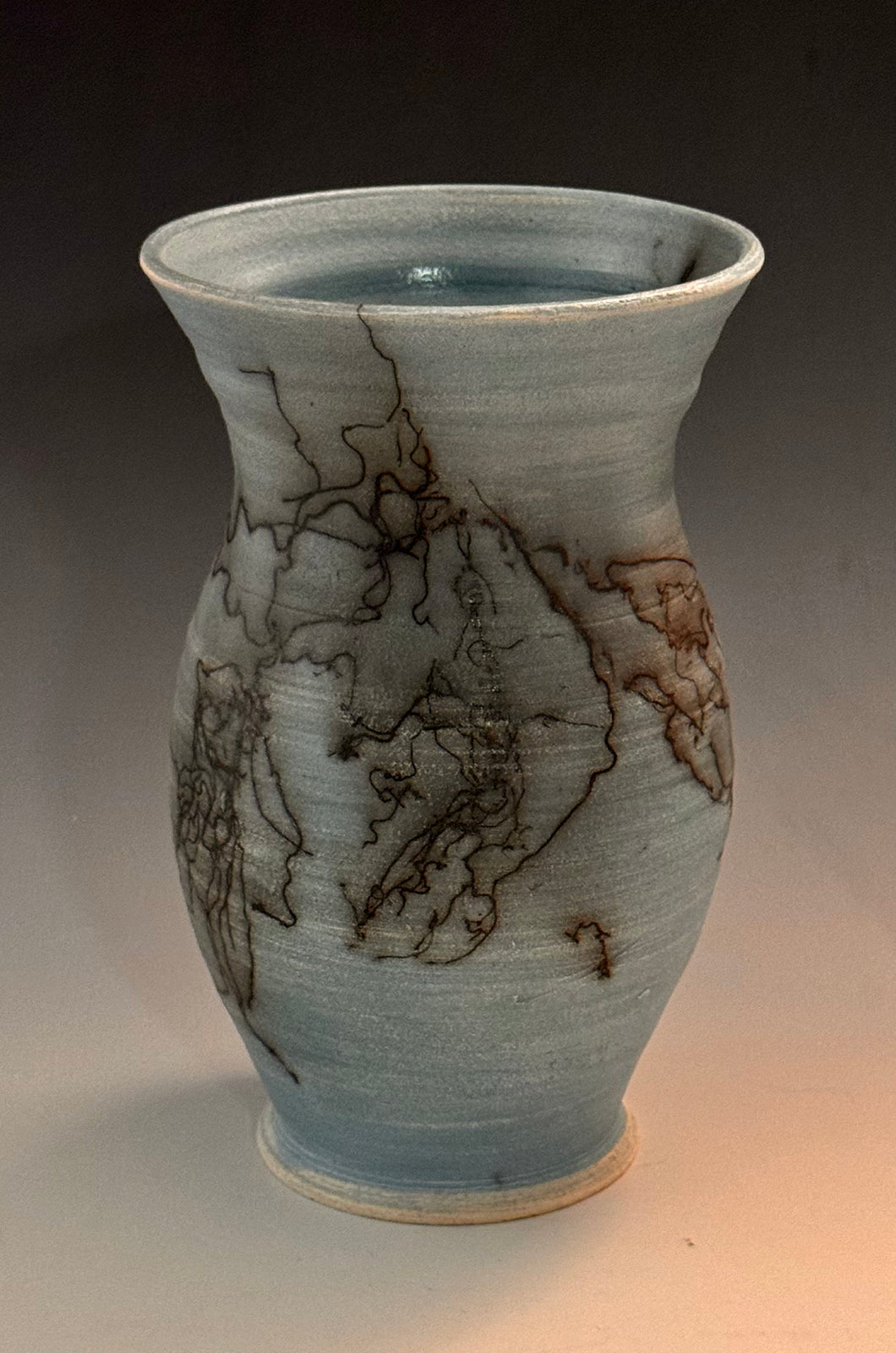 Raku Horsehair Vase